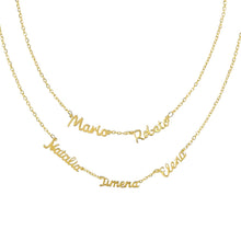 Colla con nombre personalizado cursiva