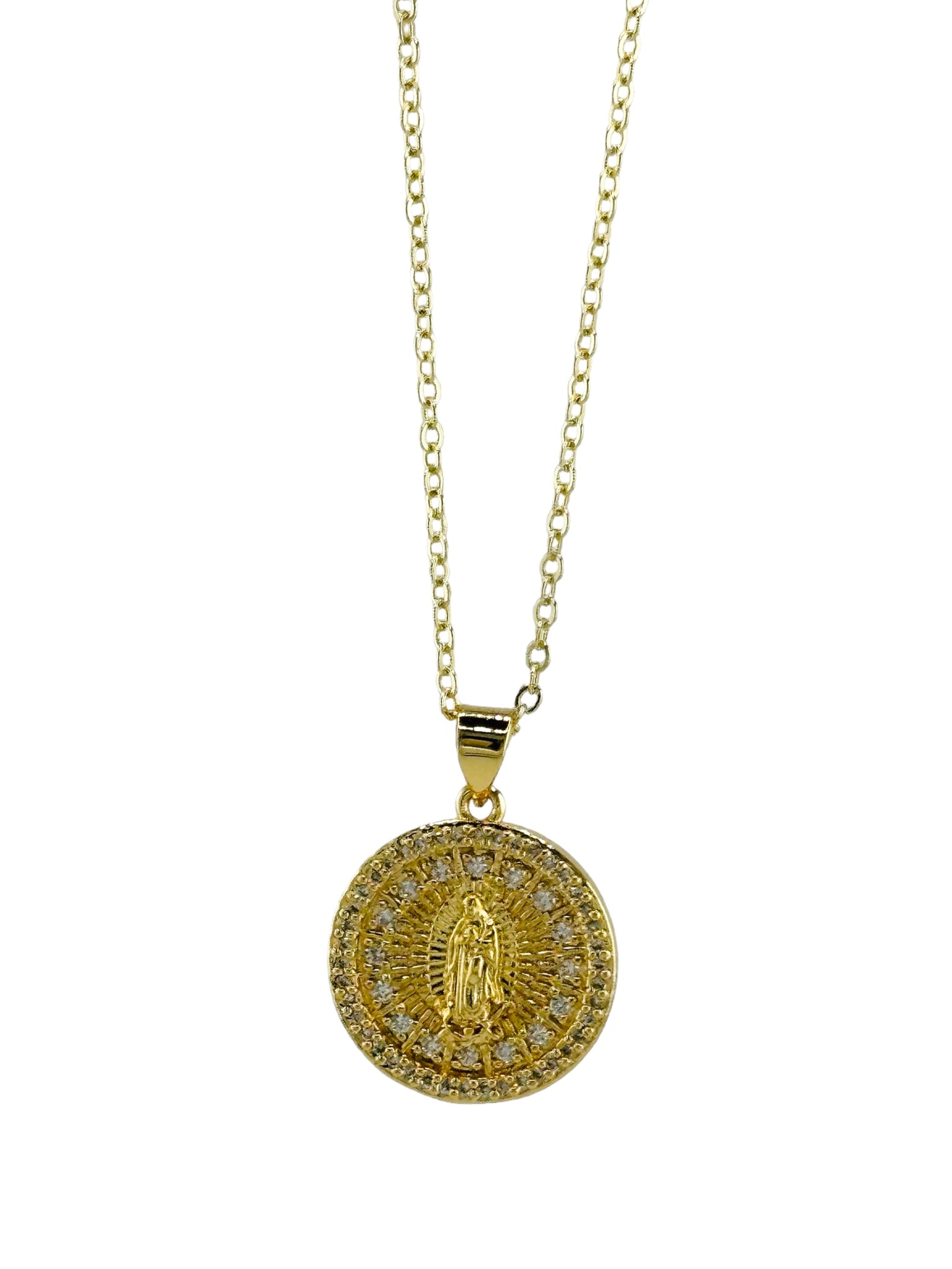 Collar de virgen con piedra