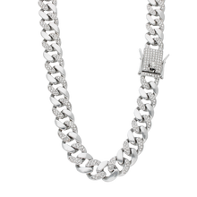 Cadena estilo cubano con piedra