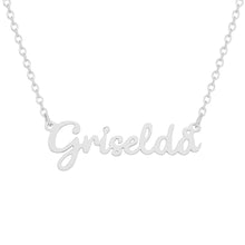 Colla con nombre personalizado cursiva