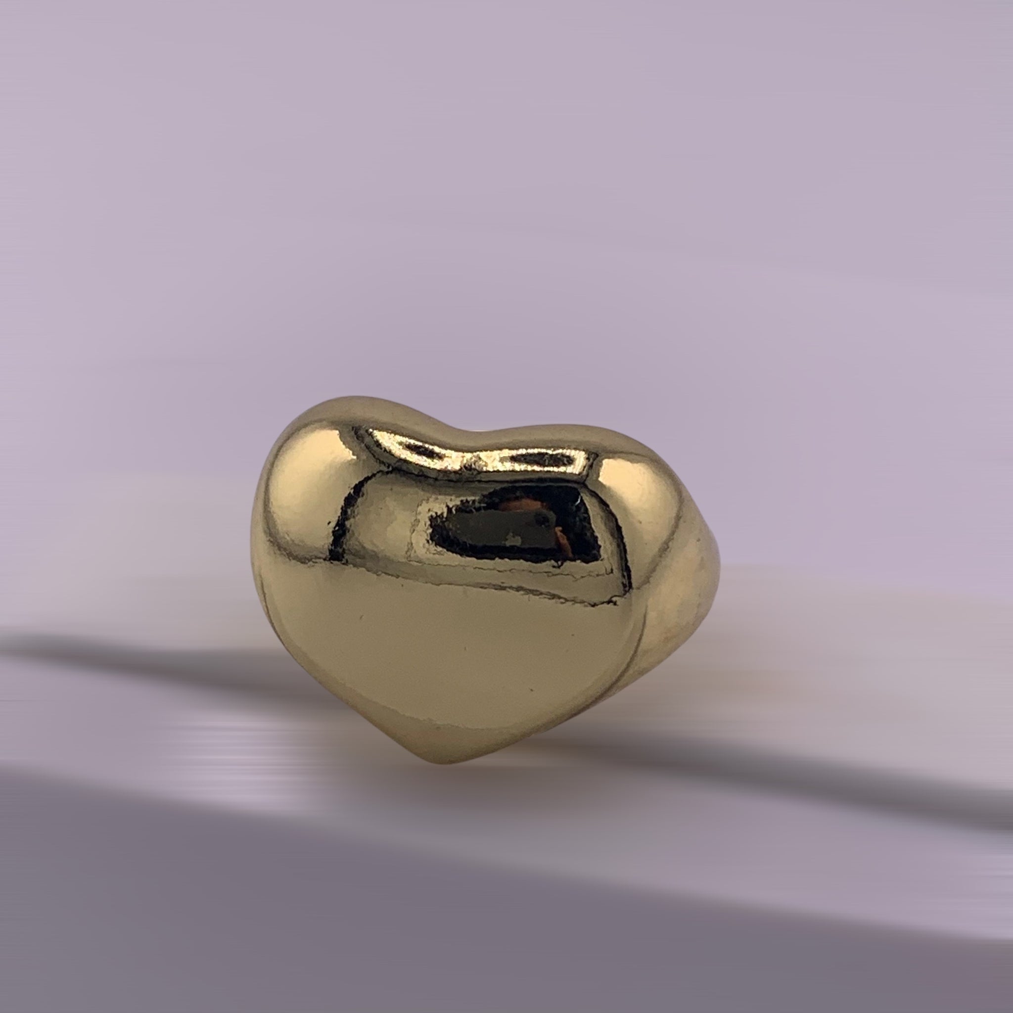 Anillo Corazon Chunky