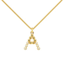 Collar letra con perla