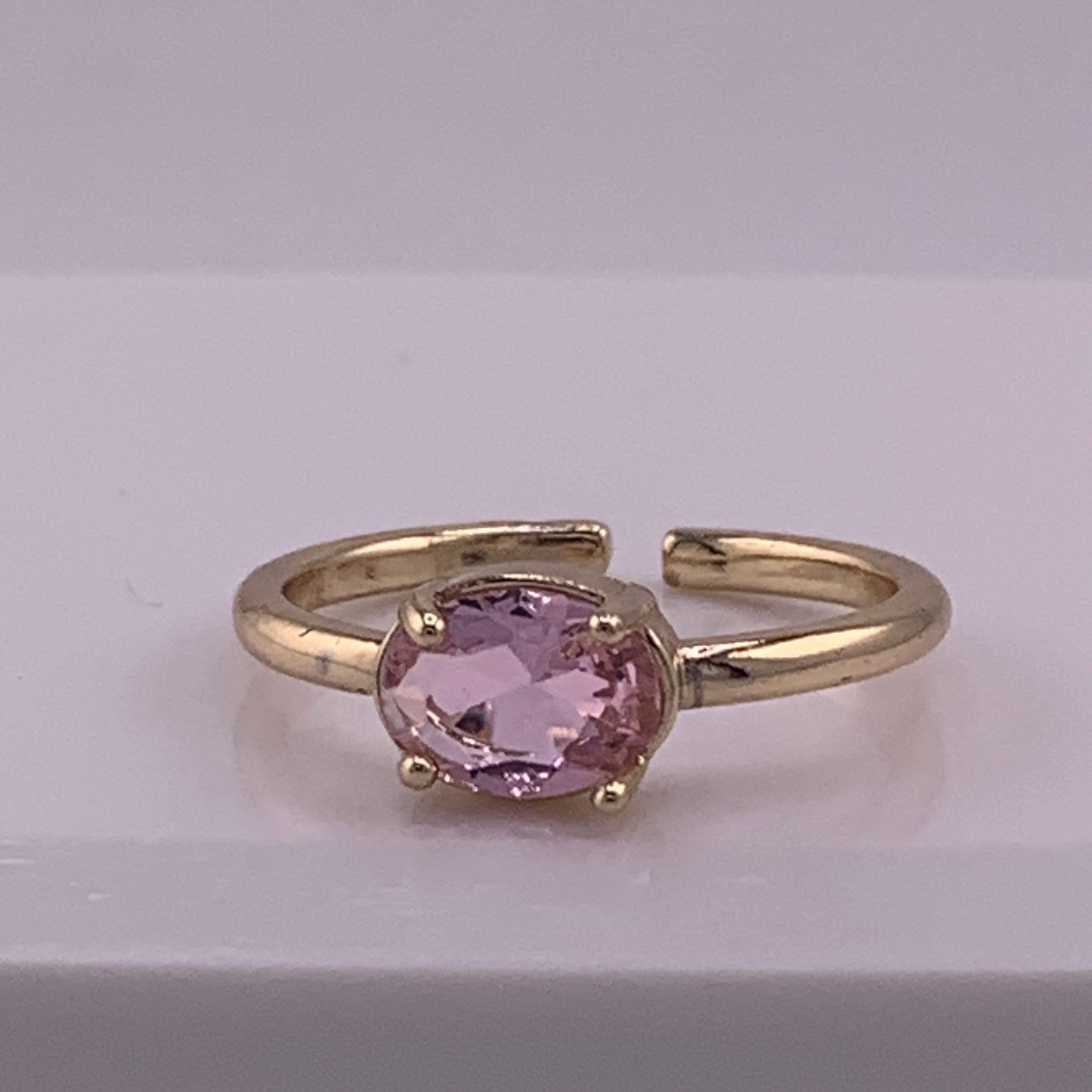 Anillo Piedra Rosa