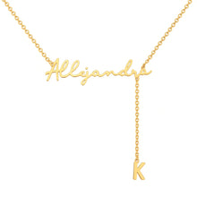 Collar con nombre personalizado con letra