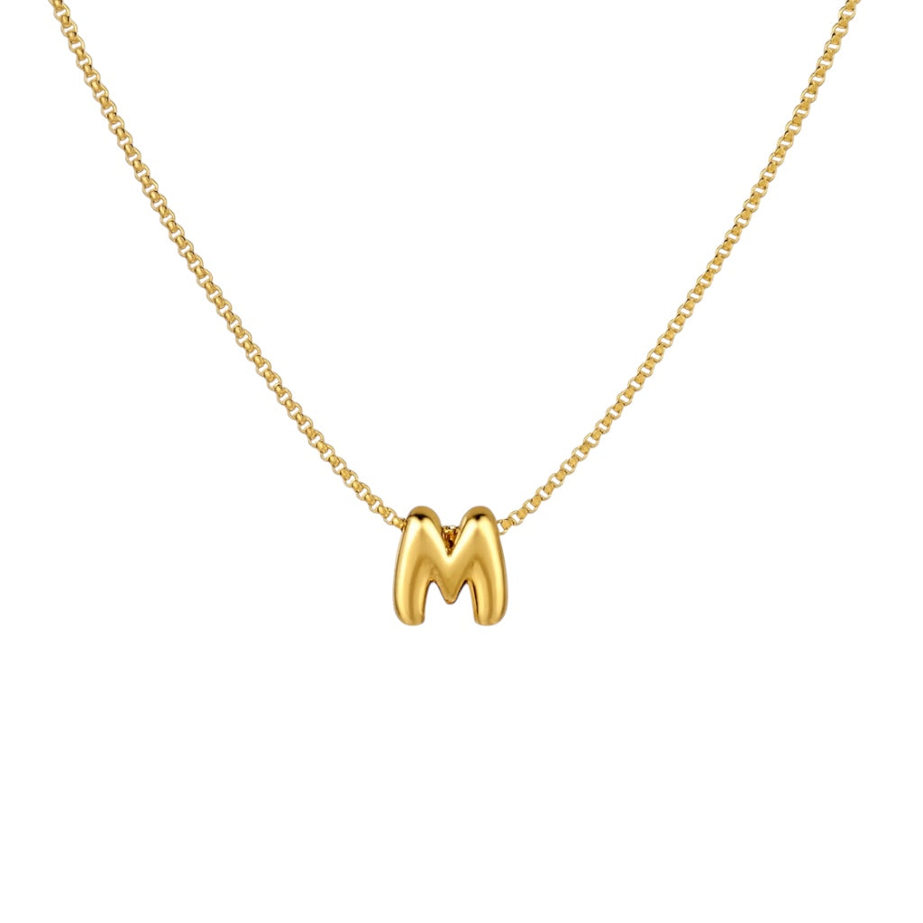 Collar con letra globo mini
