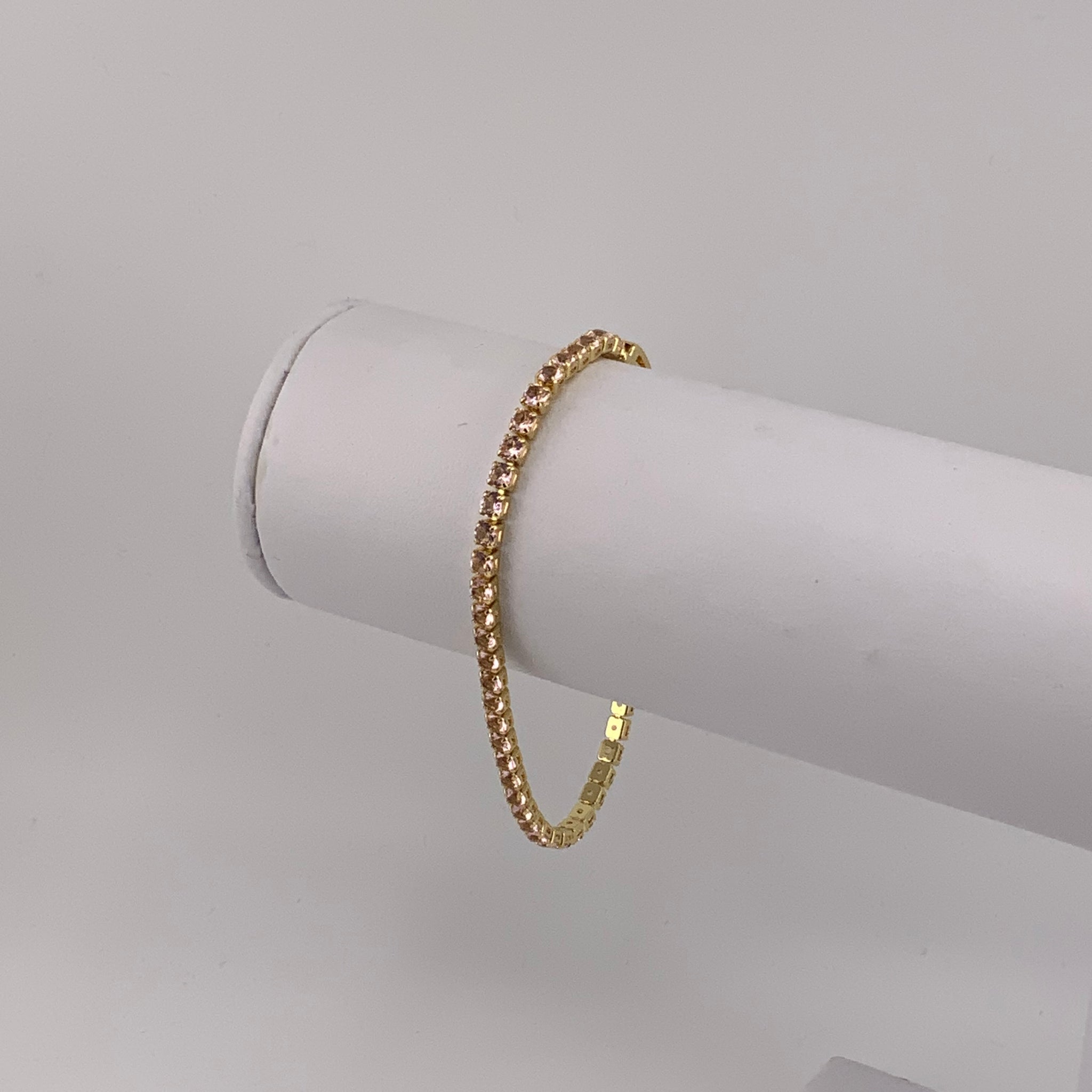 Pulsera Tenis Rosa 3mm