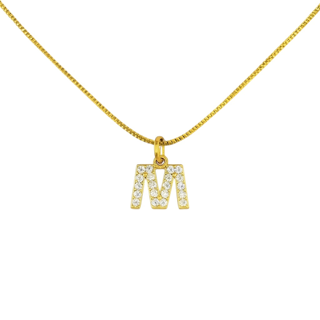 Letra con zirconia