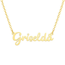 Colla con nombre personalizado cursiva