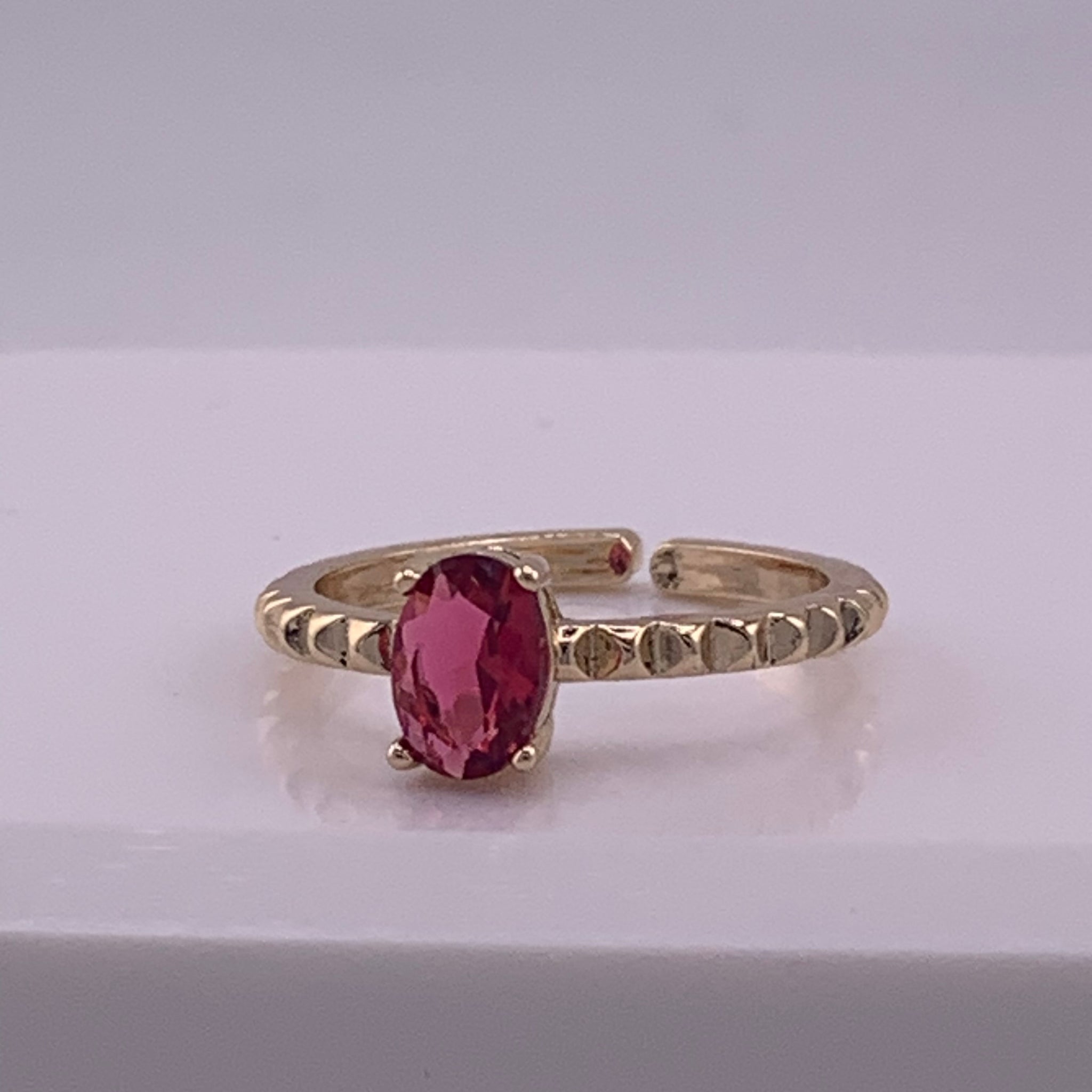 Anillo Piedra Rojo
