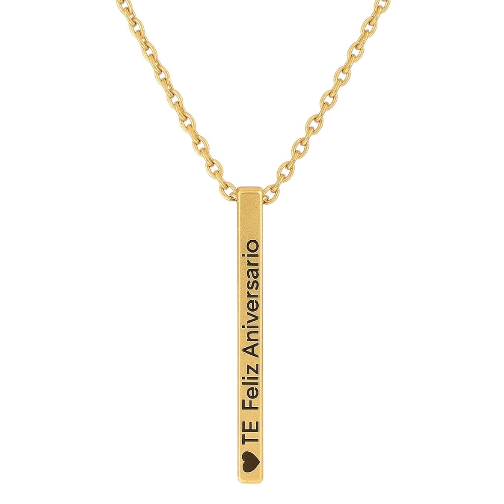 Collar de barrita con grabado láser