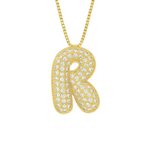 Letra burbuja con piedra