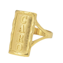 Anillo con nombre personalizado