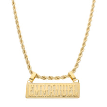 Placa con nombre personalizado