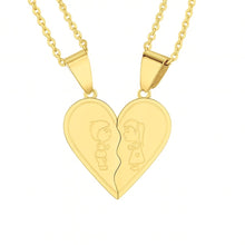 Collar corazón partido para regalar