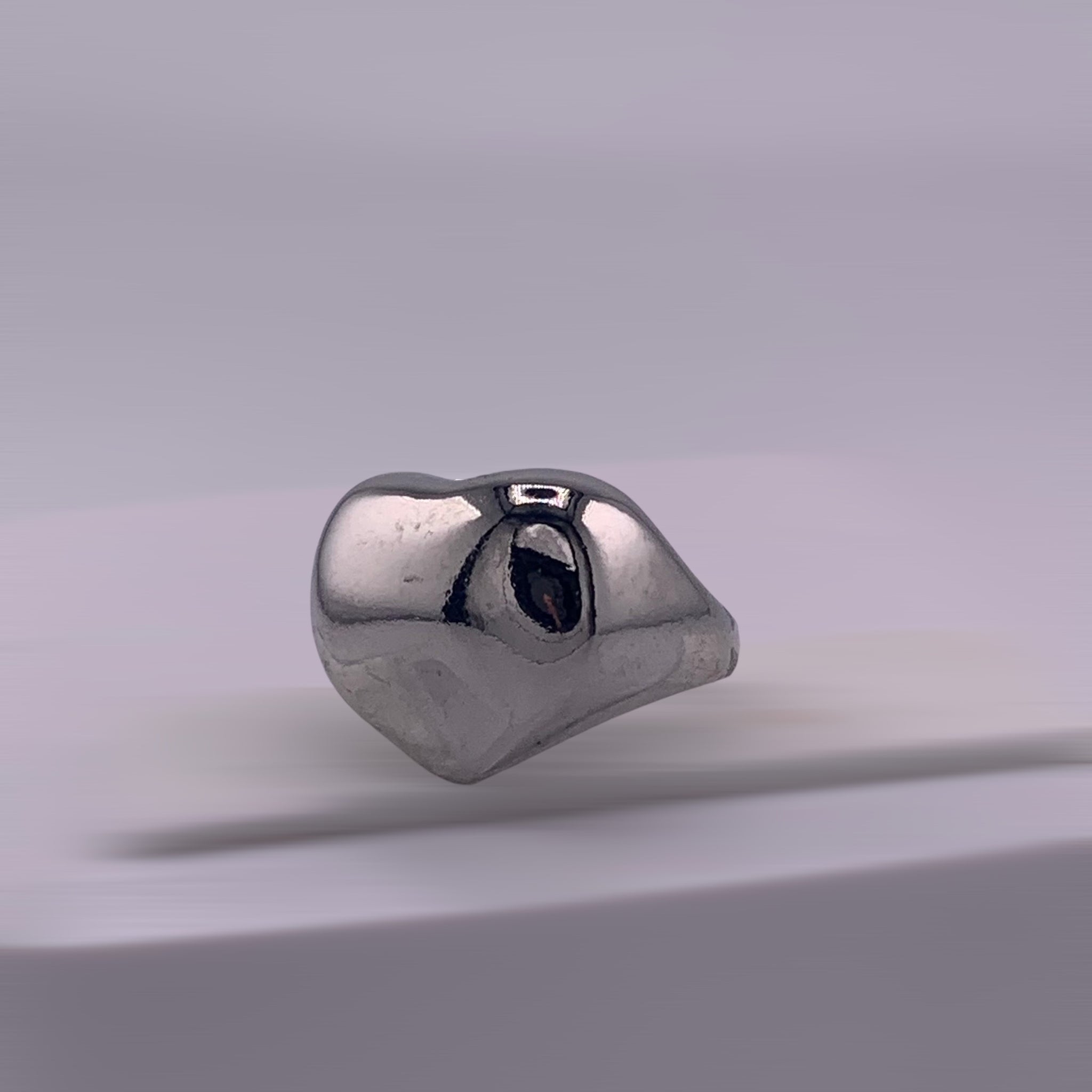 Anillo Corazon Chunky