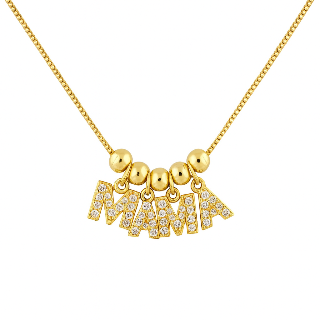 Collar mamá piedra