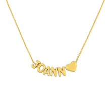 Collar con nombre letra mini trasversal