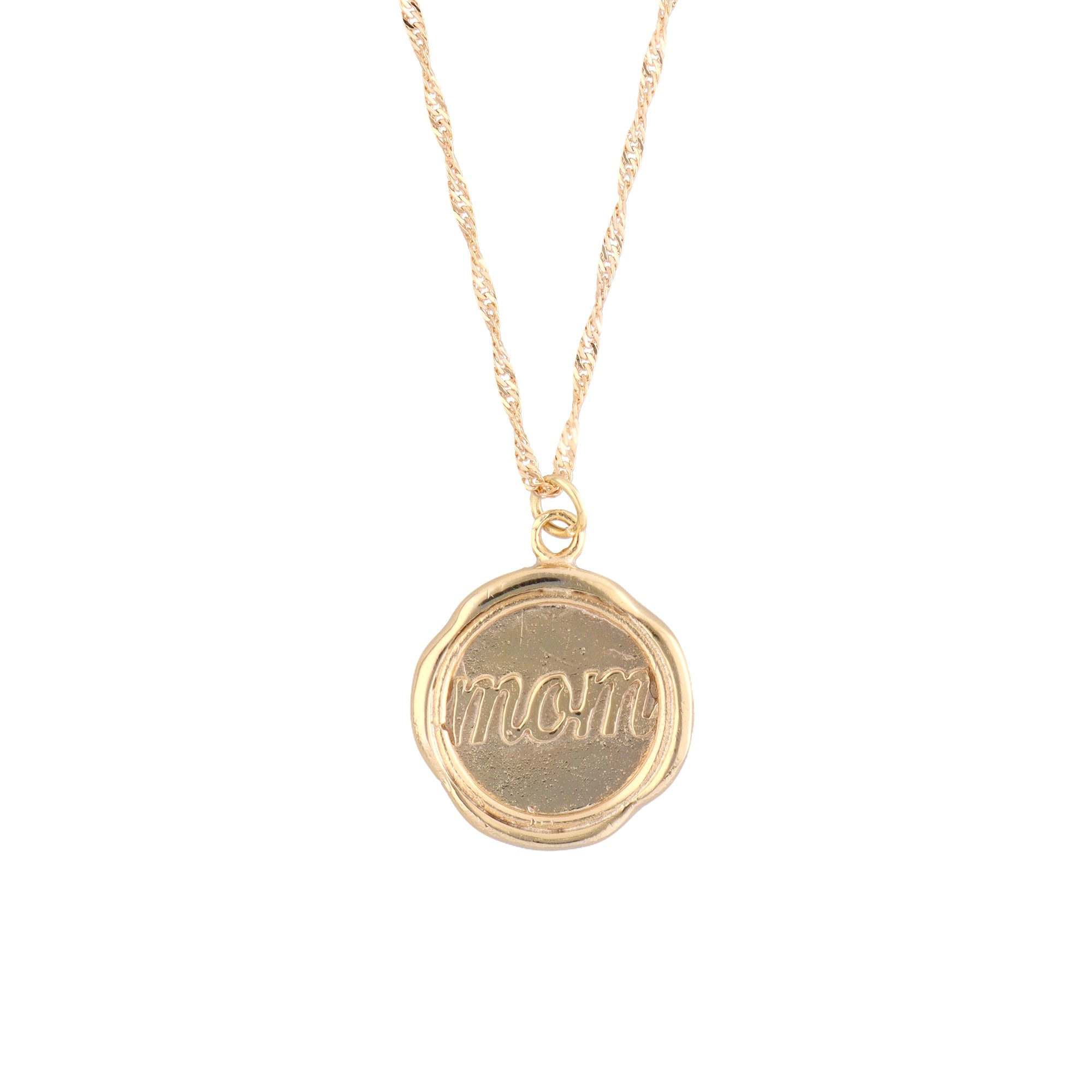 Mommy coin necklace