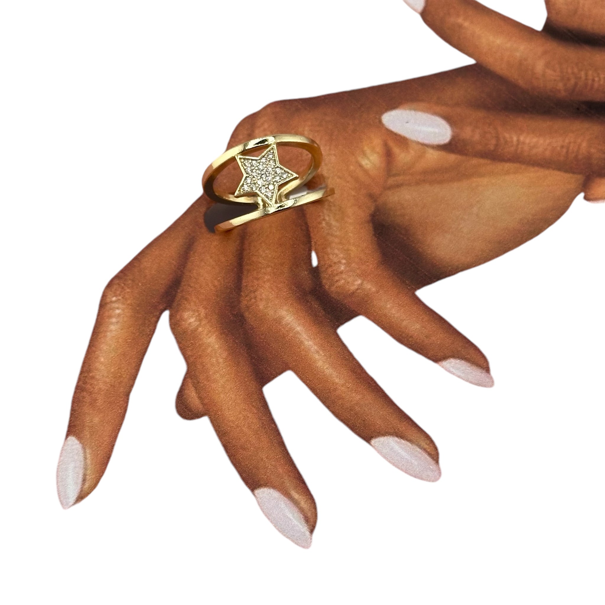 Anillo Liso con Estrella