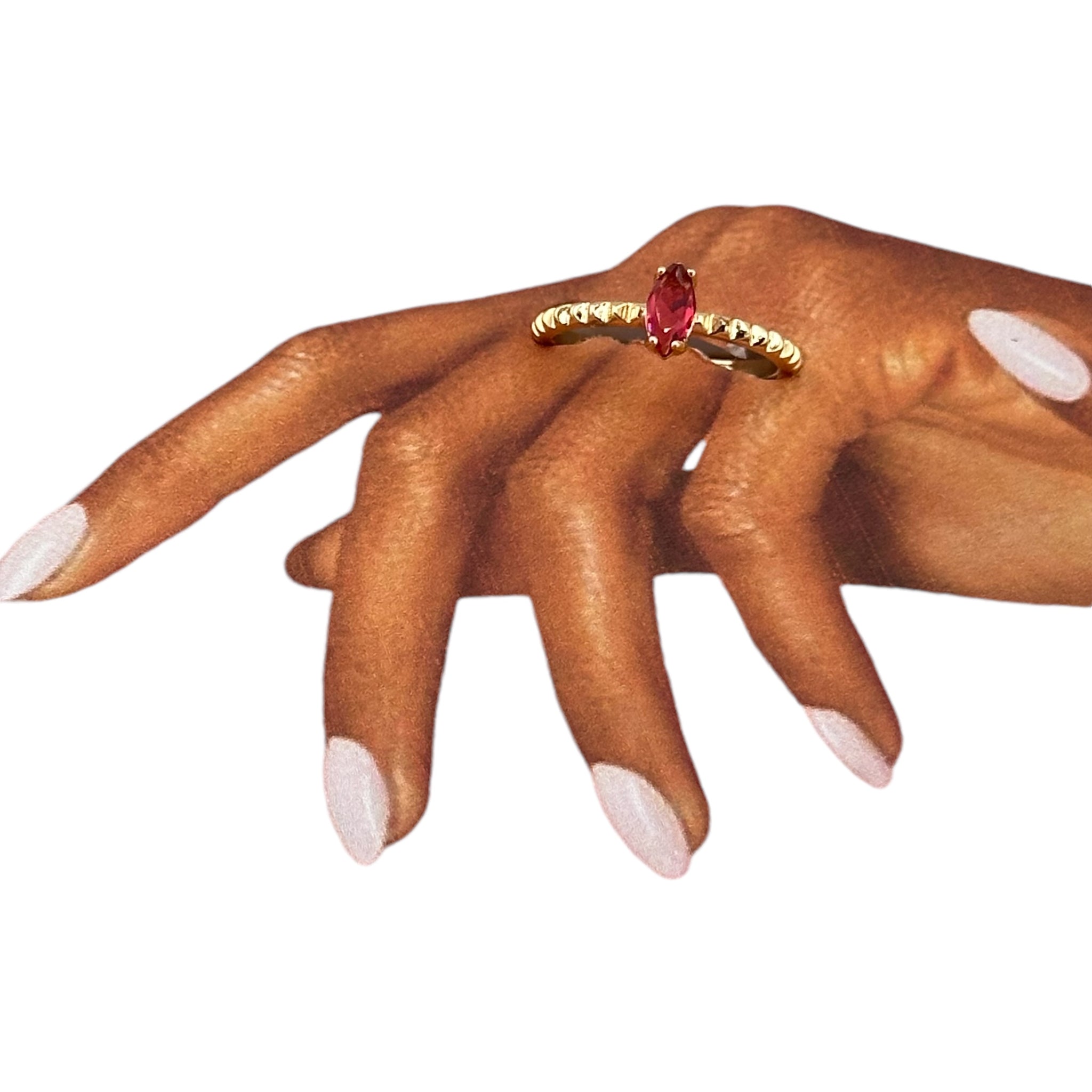 Anillo Piedra Rojo