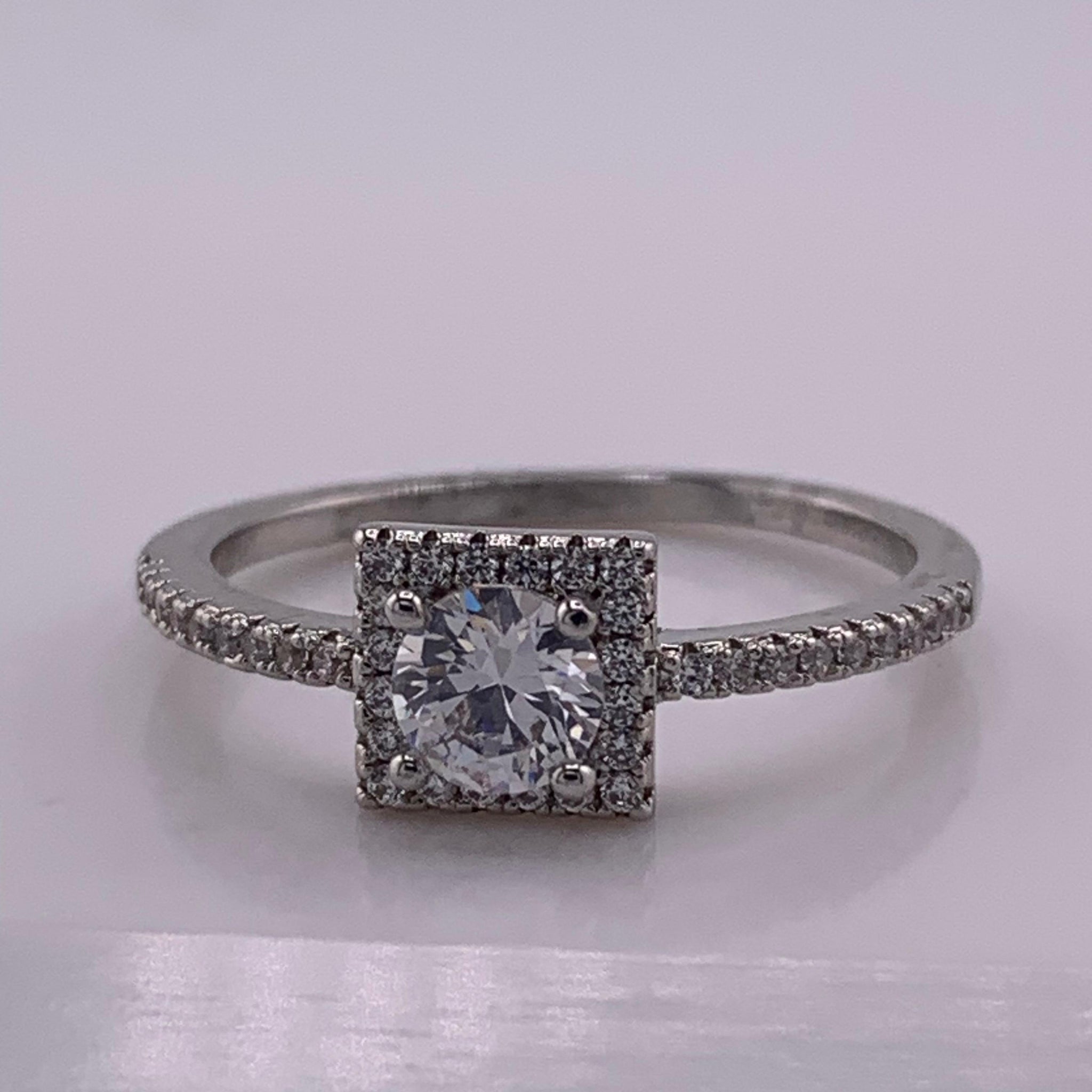 Anillo fino Cuadrado