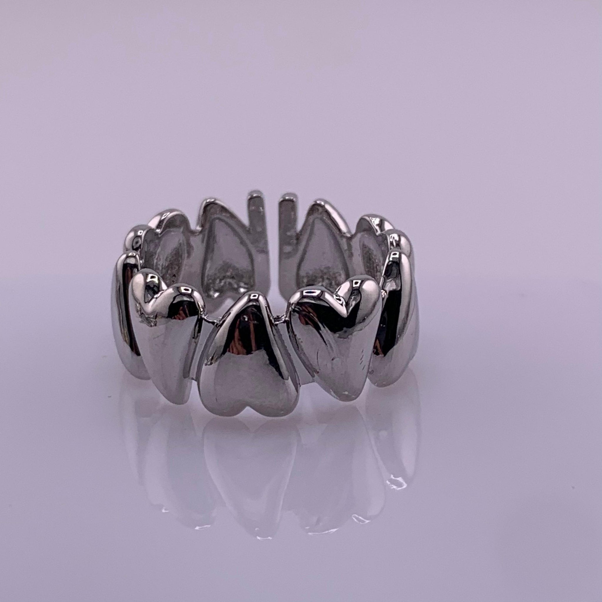 Anillo Corazones Chunky