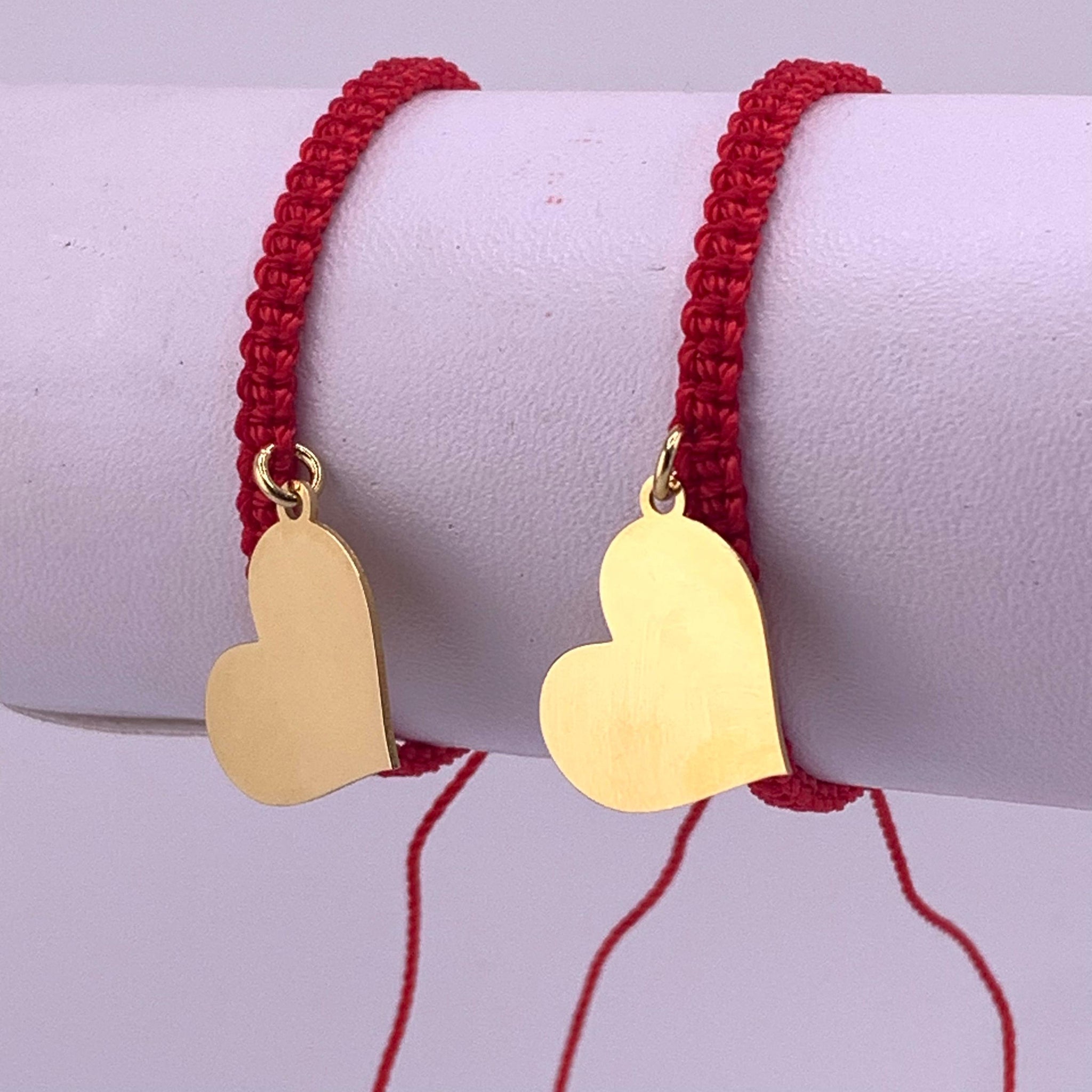 Pulseras Tejidas Corazones