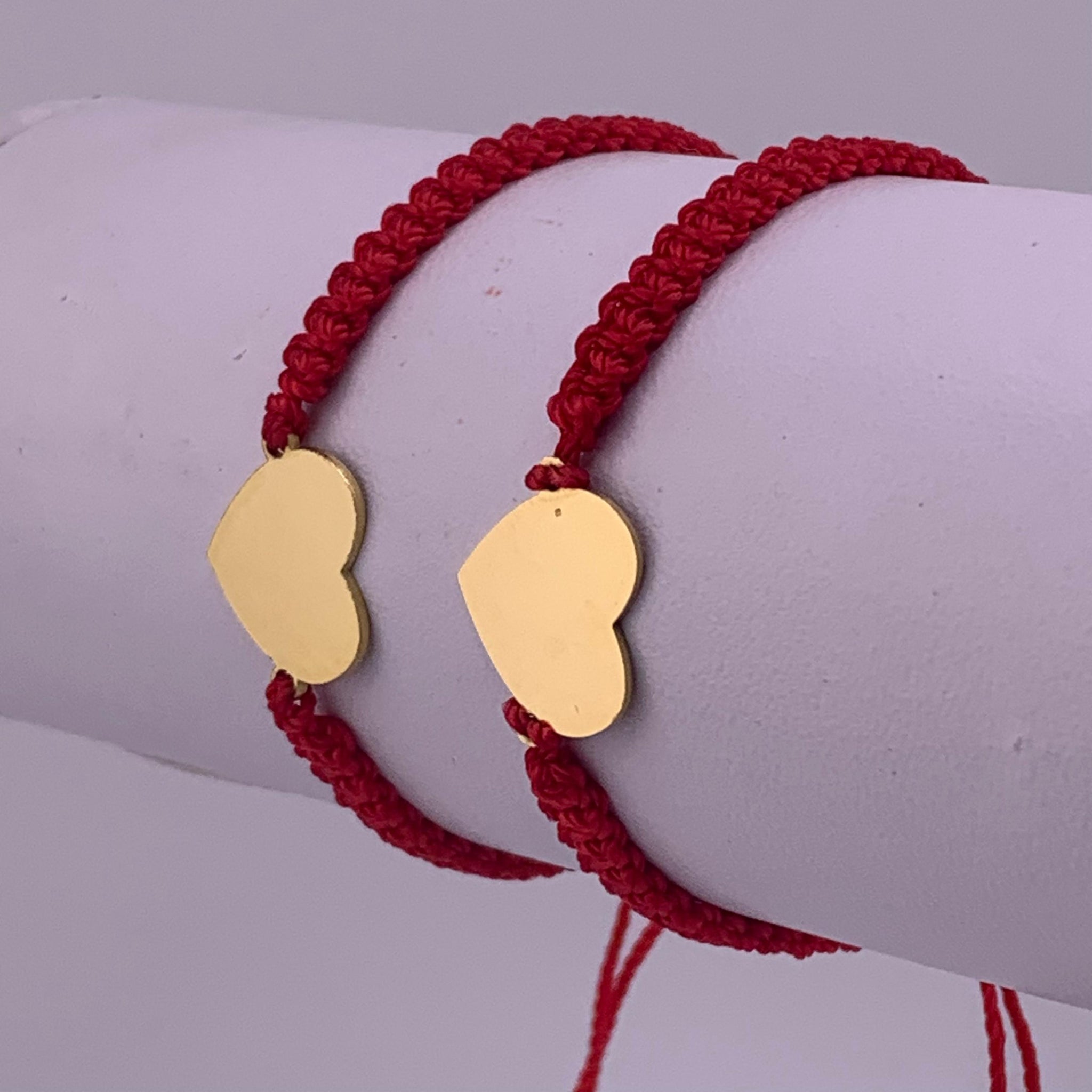 Pulseras Corazones Tejidas