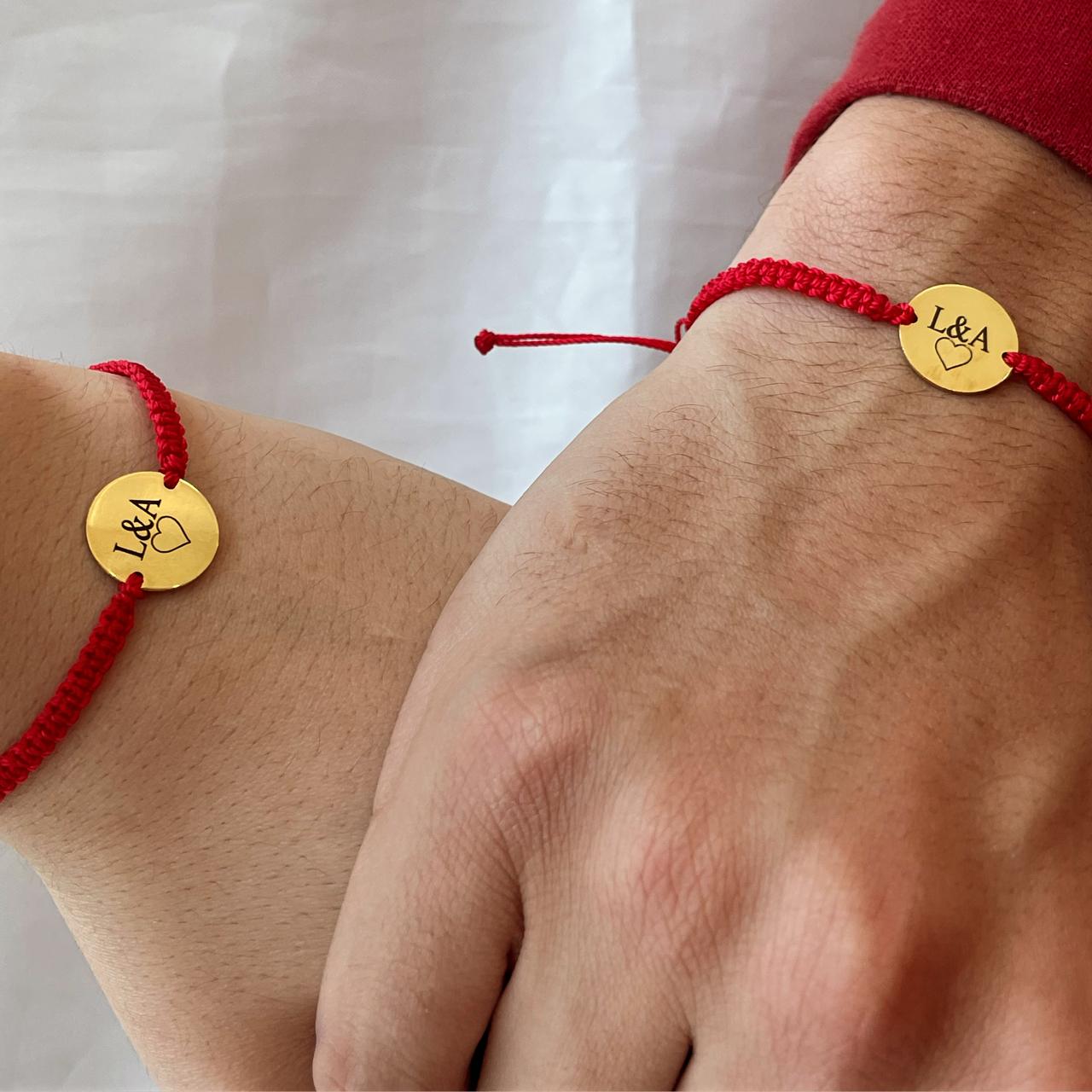 Pulseras Pareja Circular
