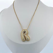 Letra burbuja con piedra