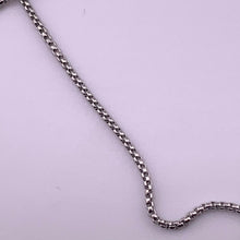 Cadena Tejido Cuadrado Plateada