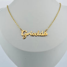 Colla con nombre personalizado cursiva