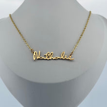 Colla con nombre personalizado cursiva