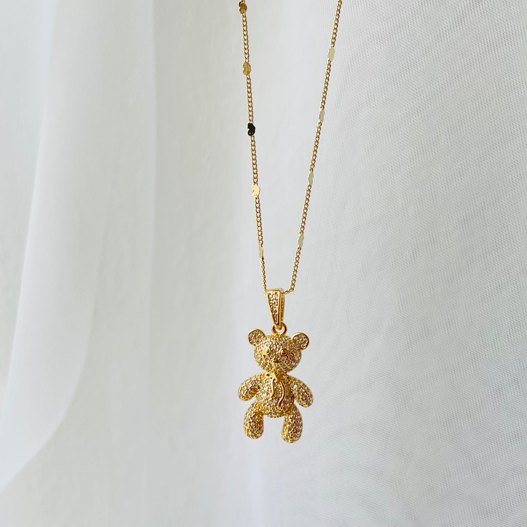 Osito con Cadena corazón
