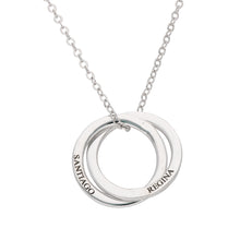 Círculos entrelazados con nombres