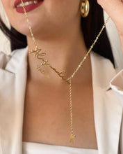 Collar con nombre personalizado con letra