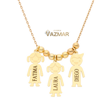 Collar niñ@s con nombre, modelo 1 chico