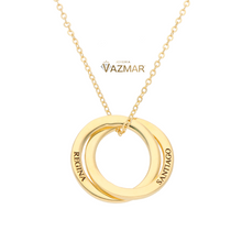 Círculos entrelazados con nombres